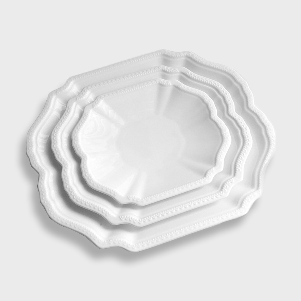 [화이트블룸] 롤드클래식 plate 1p (3 size)